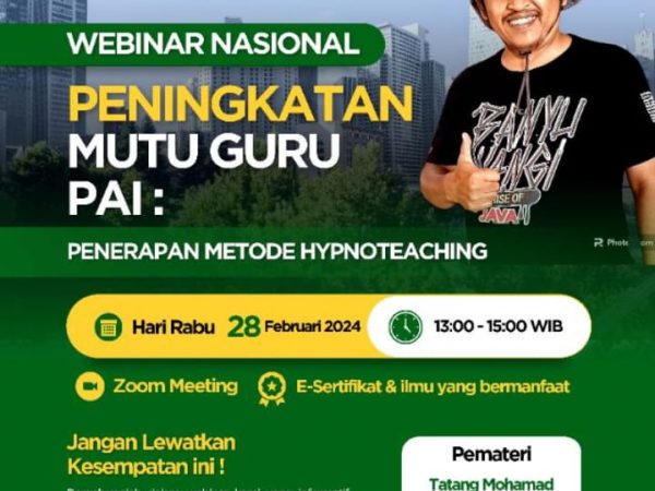 Prodi PAI IAI Al Muhammad Cepu Menindaklanjuti Kerjasama Antar Perguruan Tinggi dengan Webinar Nasional Bersama